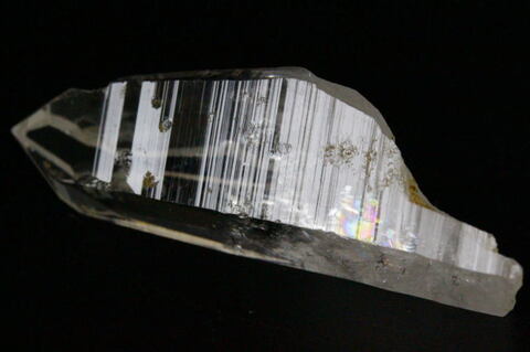 極上！超透明＆超光沢＆レインボー！高千穂天岩戸水晶13.8g【最高品質・超透明・超光沢・レインボー・超激レア】