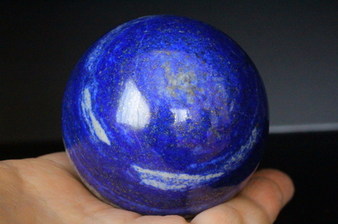 極上ネイビーブルー！最高品質ラピスラズリ65ｍｍ丸玉【最高品質・光沢・激レア】