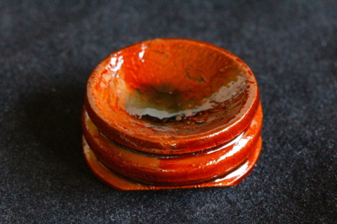 天然石丸玉用の木製台座（Ｓサイズ）