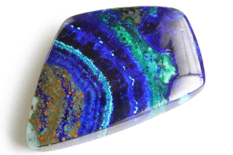 極上光沢！高波動ロシア産アズライト・ルース27mm【最高品質・光沢・激レア】