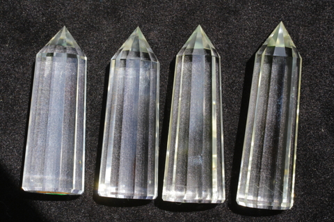 最強浄化！極上超透明12面カットヒマラヤ水晶4本セット63【最高品質・超透明・超光沢・超激レア】
