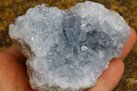 極上秘蔵品！超透明セレスタイト・クラスター【最高品質・超透明・超光沢・レインボー・超激レア】