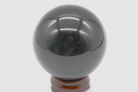 高波動チベット産モリオン53mm丸玉【最高品質・光沢・激レア】