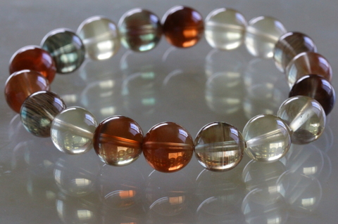 超激レア大珠！超透明アンデシンブレスレット11mm玉・鑑別書付き【最高品質・超透明・光沢・激レア】