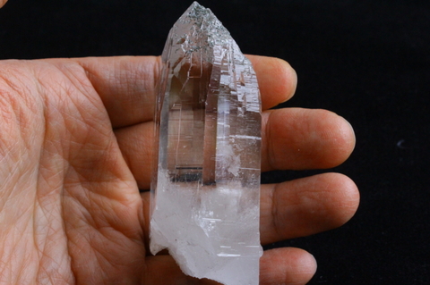 極上スーパークリア！超透明ガネーシュヒマール水晶【最高品質・超透明・光沢・レインボー・激レア】