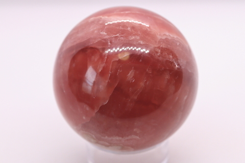 極上濃厚レッド！ビッグサイズ53mm！アルゼンチン産インカローズ丸玉 【最高品質・光沢・超超激レア】 