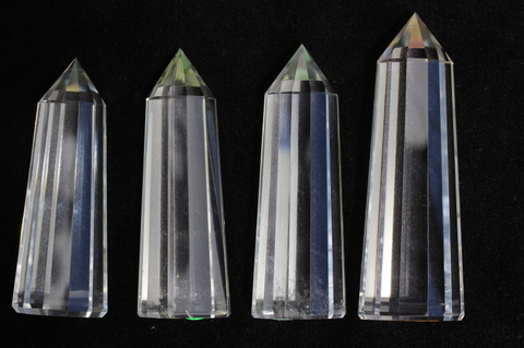 最強浄化！極上超透明12面カットヒマラヤ水晶4本セット61【最高品質・超透明・超光沢・超激レア】