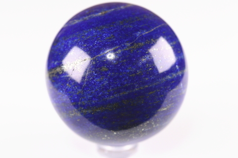 秘蔵品！濃厚ブルー！アフガニスタン産ラピスラズリ丸玉52ｍｍ【最高品質・光沢・激レア】
