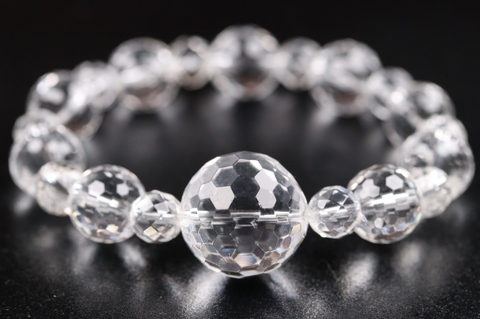 極上！高波動18mm*12mm*6mmカット玉！超透明センティエントプラズマクリスタル・ブレスレット【最高品質・超透明・超光沢・激レア】