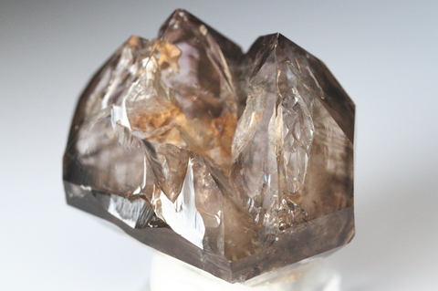 極上！エレスチャル＆レインボー！高波動ブランドバーグ産スモーキーアメジスト106.1g【最高品質・超透明・超光沢・レインボー・超激レア】