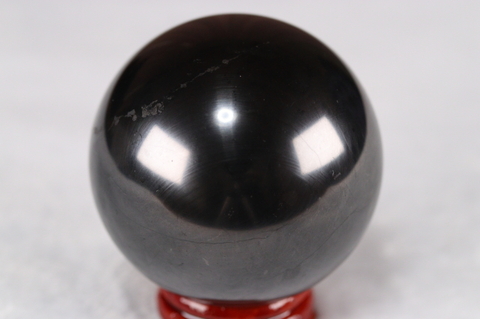 浄化・電磁波対策用！シュンガイト・丸玉約100mm【最高品質・光沢・希少】