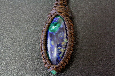 高波動！アズライト＆マラカイト・ペンダント【高品質・高波動・光沢・激レア】