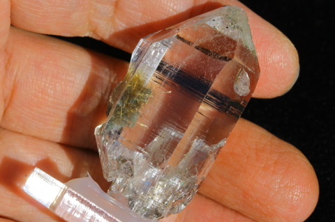 極上超透明！最高品質インドマニハール産ゴールドルチル入り水晶22【最高品質・超透明・超光沢・激レア】