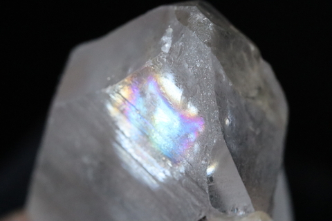 極上！ビッグレインボー＆レコードキーパー＆DT！高波動ウラル産レムリアン水晶127.6g【最高品質・高波動・透明・光沢・超激レア】