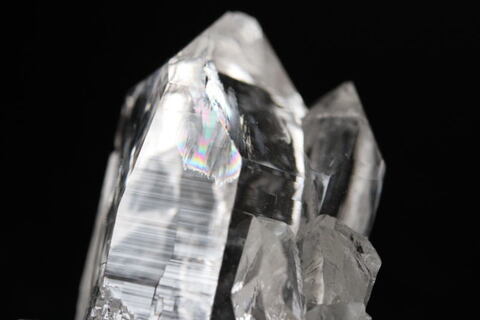 極上！レインボー！超透明インドマニハール産水晶クラスター47.4g【最高品質・超透明・超光沢・レインボー・超激レア】