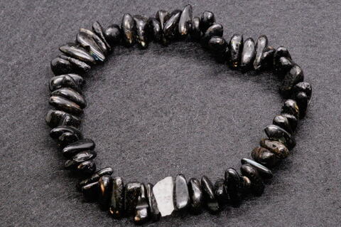 超強力！高波動！ロシア産フェナカイト原石＆グリーンランド産ヌーマイト・ブレスレット【最高品質・透明・光沢・超激レア】