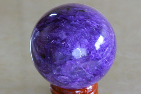 極上！最高品質チャロアイト49mm丸玉【最高品質・光沢・超激レア】