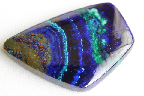 極上光沢！高波動ロシア産アズライト・ルース27mm【最高品質・光沢・激レア】