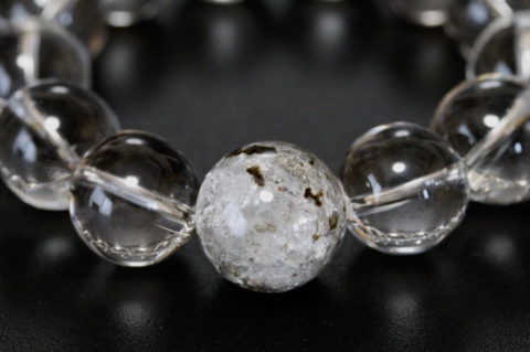 世界最大超ビッグ＆虹入り17.3mm玉！ロシア産フェナカイト＆ウラルレムリアン16mm玉・ブレスレット【最高品質・超透明・超光沢・レインボー・超超激レア】