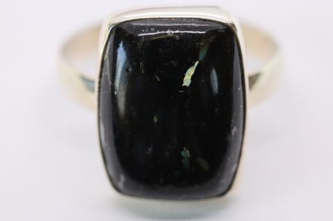 極上ギラギラ！ブルー＆ゴールド！高波動グリーンランド産ヌーマイト・リング【最高品質・高波動・光沢・超激レア】