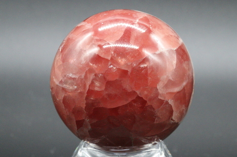 極上レッド！秘蔵品！アルゼンチン産インカローズ丸玉42mm 【最高品質・光沢・超激レア】 