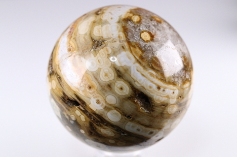 極上！ビッグサイズ68mm！マダガスカル産オーシャンジャスパー丸玉 【最高品質・光沢・激レア】 