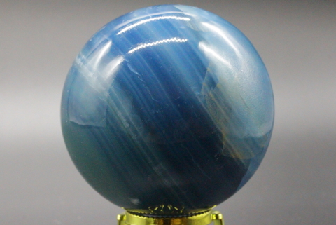 極上ブルー！最高品質レムリア・アクアティンカルサイト73mm丸玉【最高品質・透明・光沢・激レア】