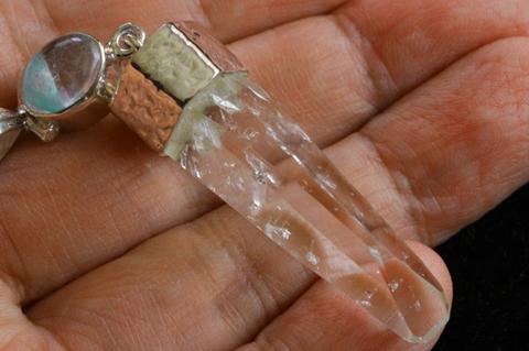 極上ペンダント！高波動センティエントプラズマクリスタル＊アホイト【最高品質・超透明・超光沢・超激レア】