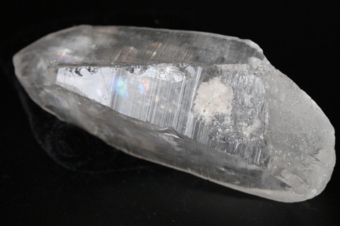 極上超透明！レインボー！高波動ウラル産レムリアン水晶201.3g【最高品質・高波動・超透明・超光沢・レインボー・超激レア】