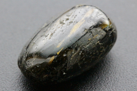 最高品質！ブルー＆ゴールド！高波動グリーンランド産ヌーマイト・パームストーン18.5g【最高品質・高波動・光沢・超激レア】