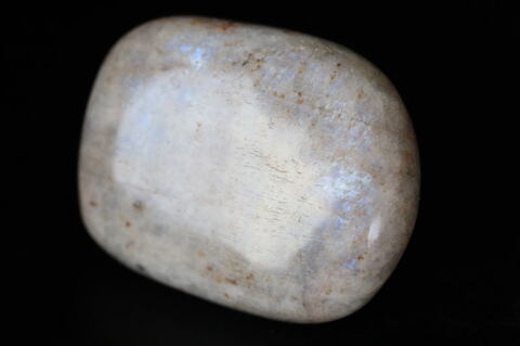 全面ブルーシラー！ロシア産ベロモライト・ムーンストーン・パームストーン52.6g【高品質・高波動・光沢・超激レア】