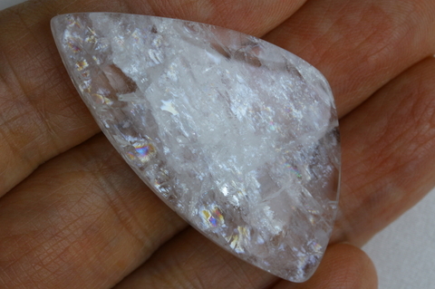 極上！シナジー12高波動レインボーナトロライト・ルース46mm【最高品質・高波動・透明・光沢・レインボー・超激レア】