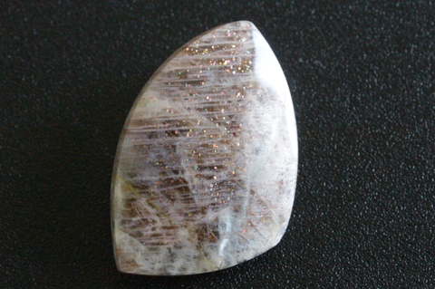 極上キラキラ！ロシア産サンストーン・ルース35mm【最高品質・光沢・激レア】  