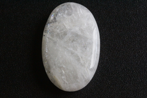 極上！シナジー12高波動レインボーナトロライト・パームストーン44mm【最高品質・高波動・透明・光沢・レインボー・超激レア】