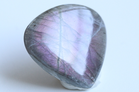 極上パープル！虹入り！ラブラドライト【最高品質・透明・光沢・激レア】