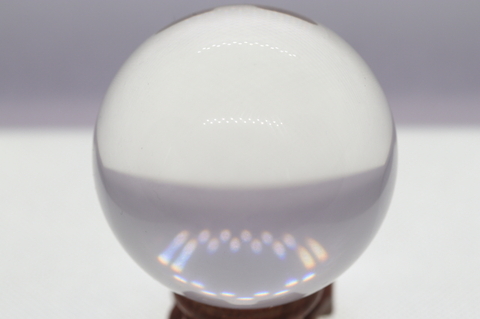 完全透明　ロシア・ウラル産レムリアン水晶 丸玉 290g
