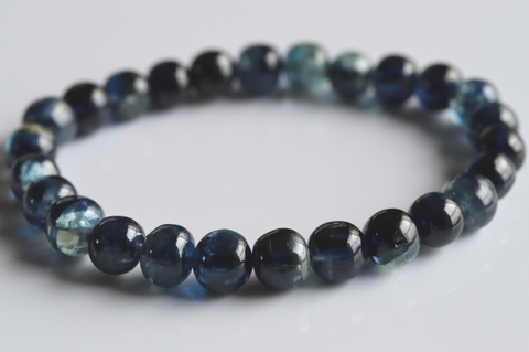 超超激レア！最高品質！ネパール産カイヤナイト・ブレスレット【最高品質・高波動・透明・光沢・超超激レア】