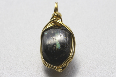 極上！ブルー＆ゴールド！高波動グリーンランド産ヌーマイト10.6ct・ペンダント【最高品質・高波動・光沢・超激レア】