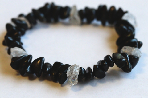 超強力！最高波動！ロシア産フェナカイト原石＆グリーンランド産ヌーマイト・ブレスレット【最高品質・透明・光沢・超超激レア】