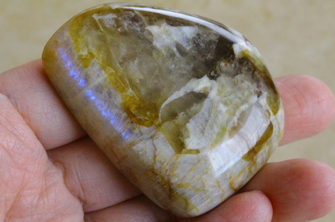極上品！ロシア産ベロモライト・ムーンストーン・パームストーン【最高品質・高波動・光沢・レインボー・超激レア】
