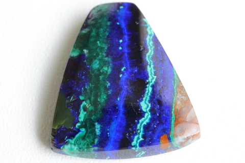 極上光沢！高波動ロシア産アズライト・ルース21mm【最高品質・光沢・激レア】