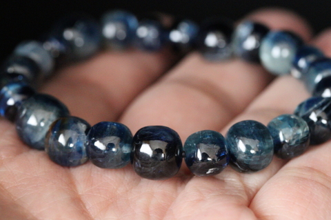 超超激レア！極上品質！ネパール産カイヤナイト・ブレスレット【最高品質・高波動・透明・光沢・超超激レア】