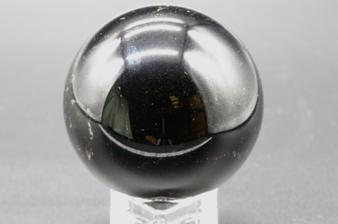 極上！高波動チベット産モリオン57mm丸玉【最高品質・光沢・激レア】