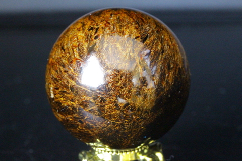 極上秘蔵品！ロシア産アストロフィライト39mm丸玉【最高品質・高波動・光沢・超激レア】