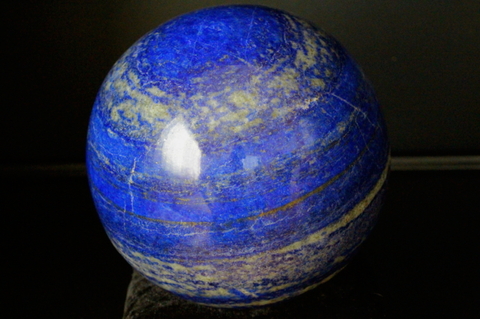 極上マスタークリスタル！超ビッグサイズ2330g！アフガニスタン産ラピスラズリ110ｍｍ丸玉【最高品質・光沢・激レア】