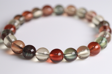 極上！超透明アンデシン・ブレスレット8mm玉【最高品質・超透明・光沢・激レア】