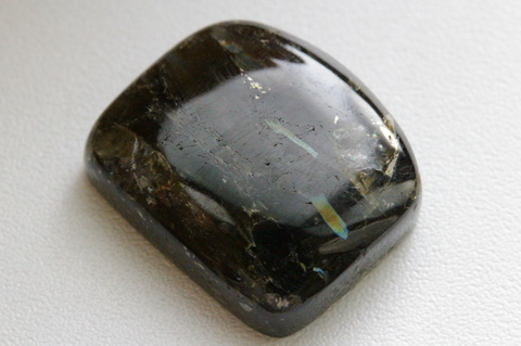 極上究極！ブルー＆ゴールド！レインボー入り！高波動グリーンランド産ヌーマイト・ルース31.3ct【最高品質・高波動・光沢・レインボー・超激レア】