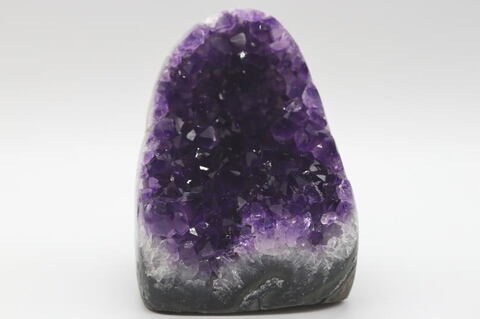 極上！ディープパープル！ウルグアイ産アメジストクラスター529g【最高品質・超透明・超光沢・激レア】