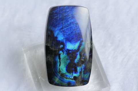 極上ブルー！フィンランド産スペクトロライト33mm【最高品質・高波動・光沢・激レア】