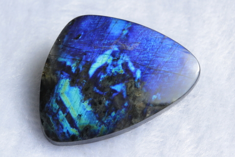 極上ブルー！フィンランド産スペクトロライト38mm【最高品質・高波動・光沢・激レア】